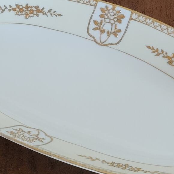Vintage Noritake Gold Moriage Celery Dish Serving tray - Picture 16 of 16
